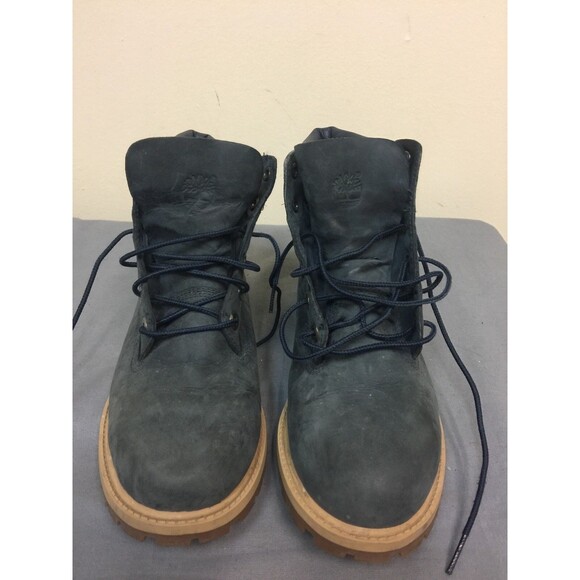 Timberland 9497R 6'' Premium Dark Blue Junior - Women's Ankle  Boots SIZE US 5 - Picture 3 of 10